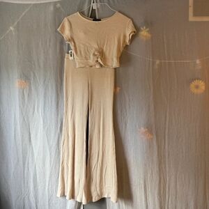 Streetwear Society Beige Jumpsuit